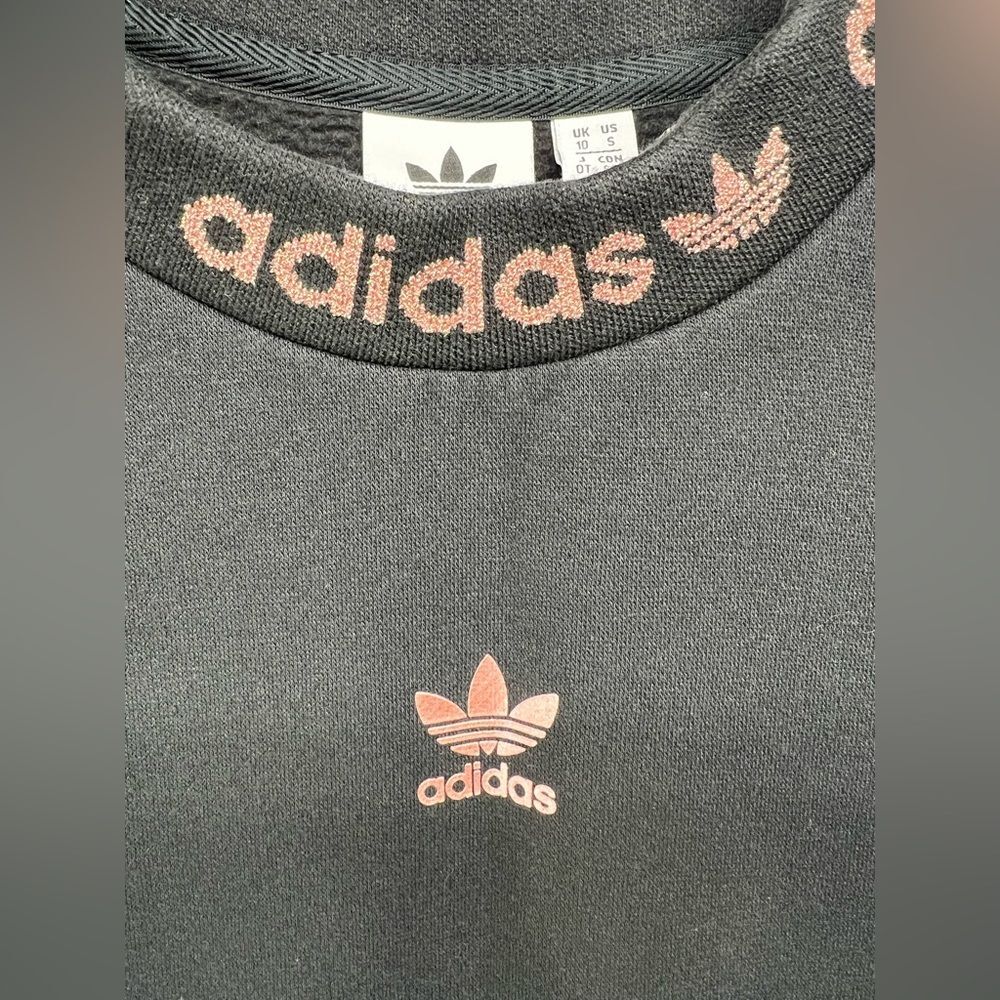 Adidas Black Crewneck Sweatshirt Womens Small - Picture 2 of 7
